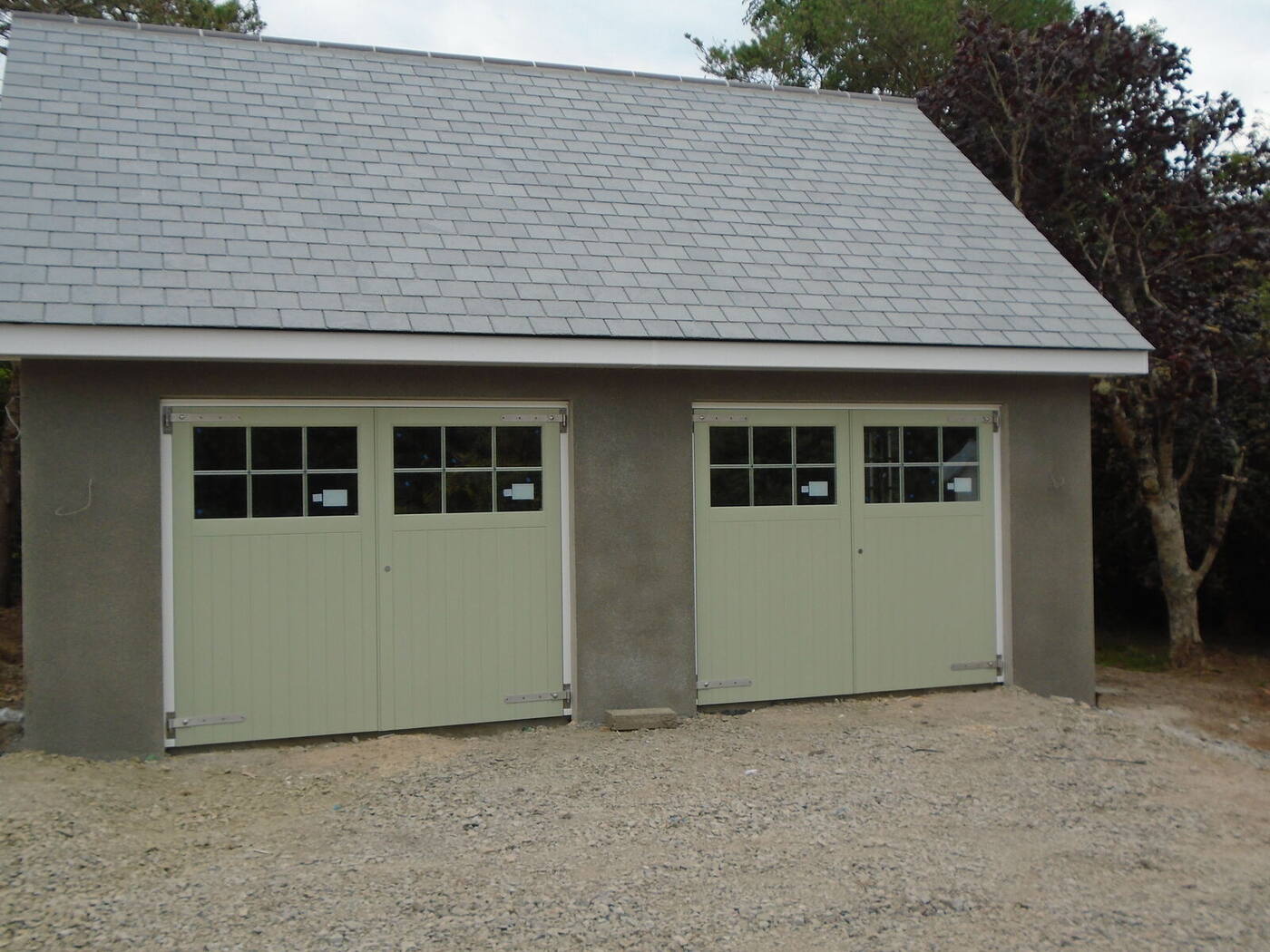 Garage doors and false doors
