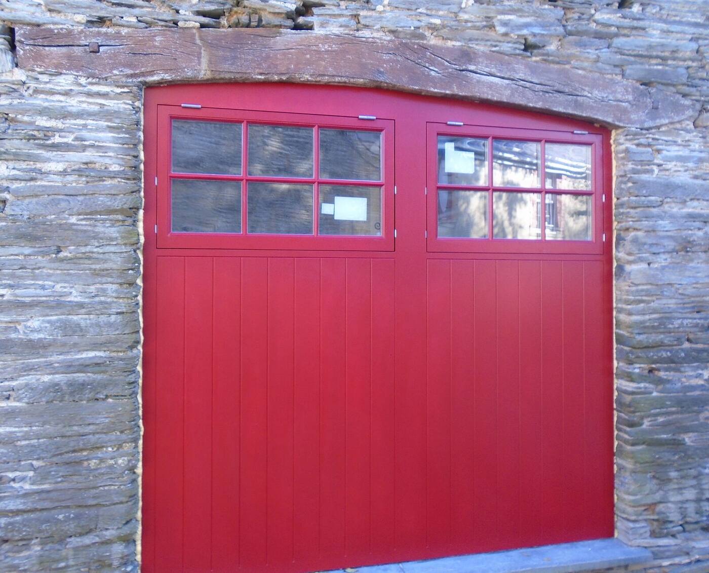 Garage doors and false doors