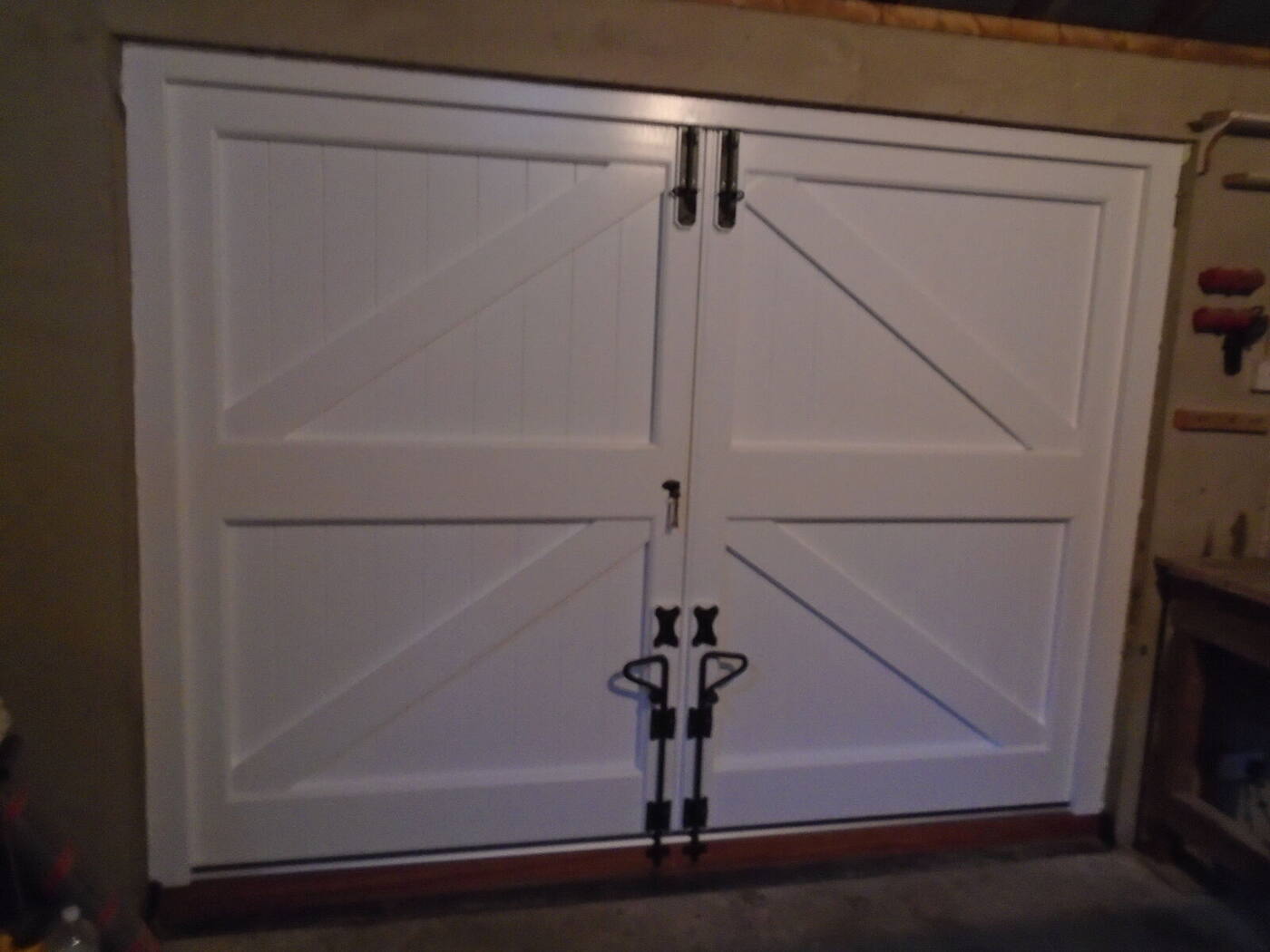 Garage doors and false doors