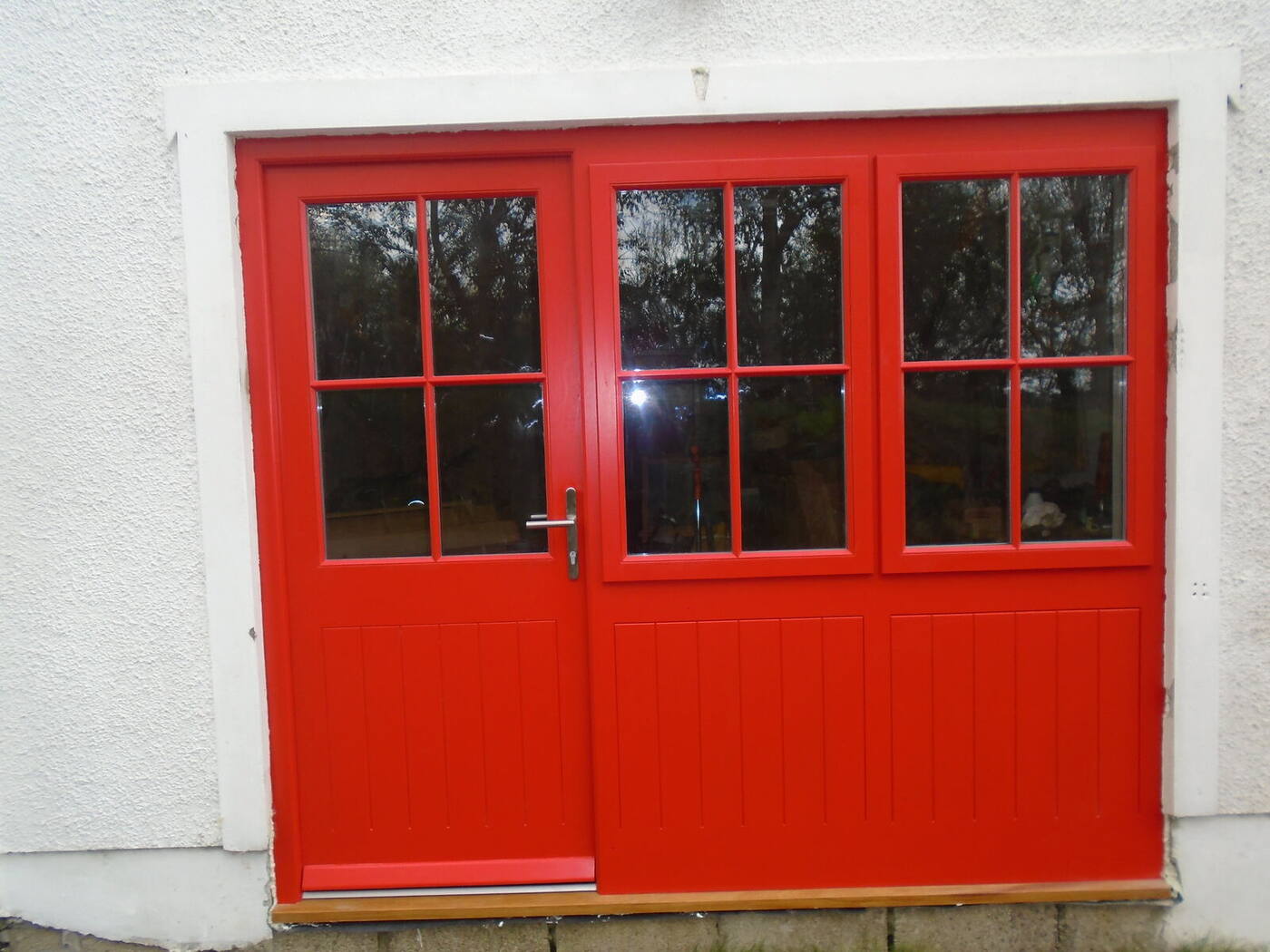 Garage doors and false doors